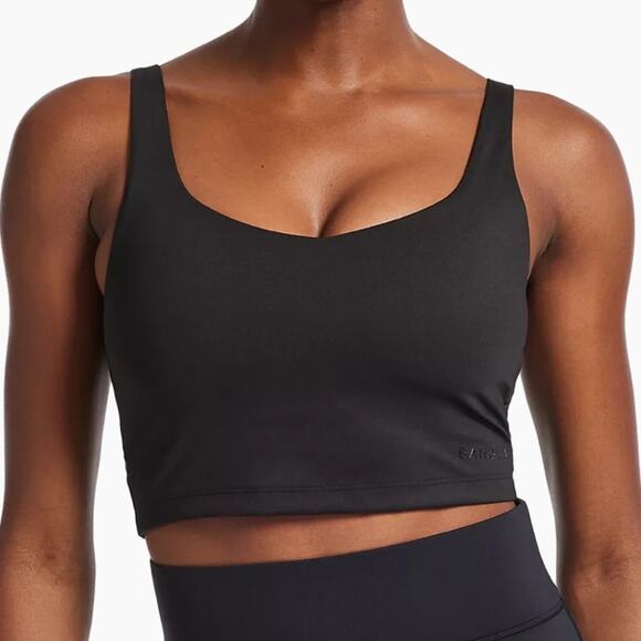 Bandier V-Neck Tempo Active Crop Tank Sports Bra - Picture 1 of 7